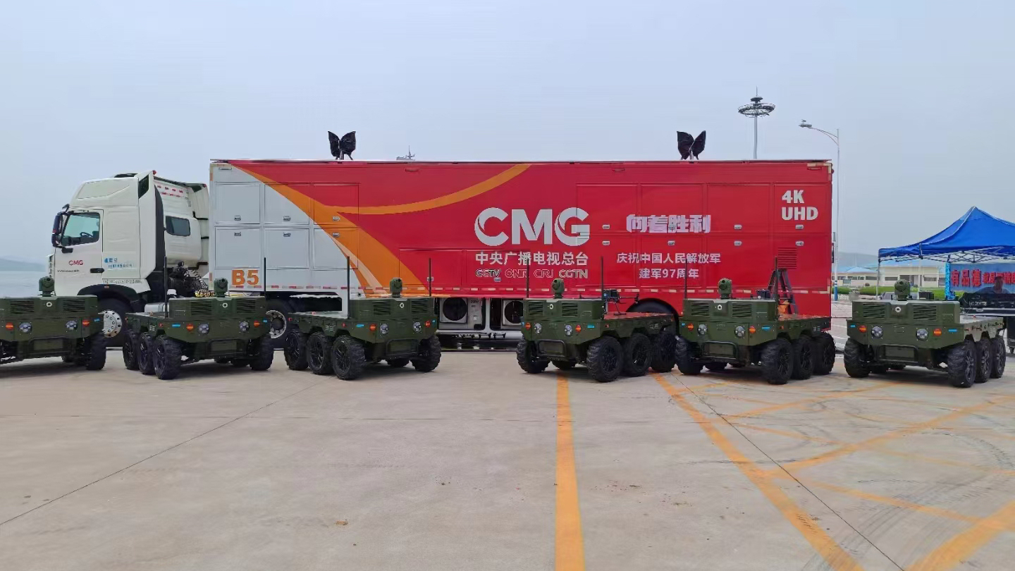 天科数创无人车亮相央视 献礼八一展风采